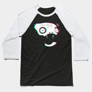 Cute and Scary Head Huntress RGB with Fangs Baseball T-Shirt